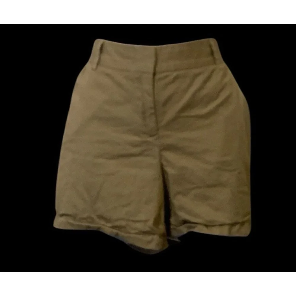 J. Crew Womens Chino Broken In Cotton Shorts Size 10 Beige Pockets